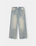 Extra baggy Denim Jeans Light blue vintage wash