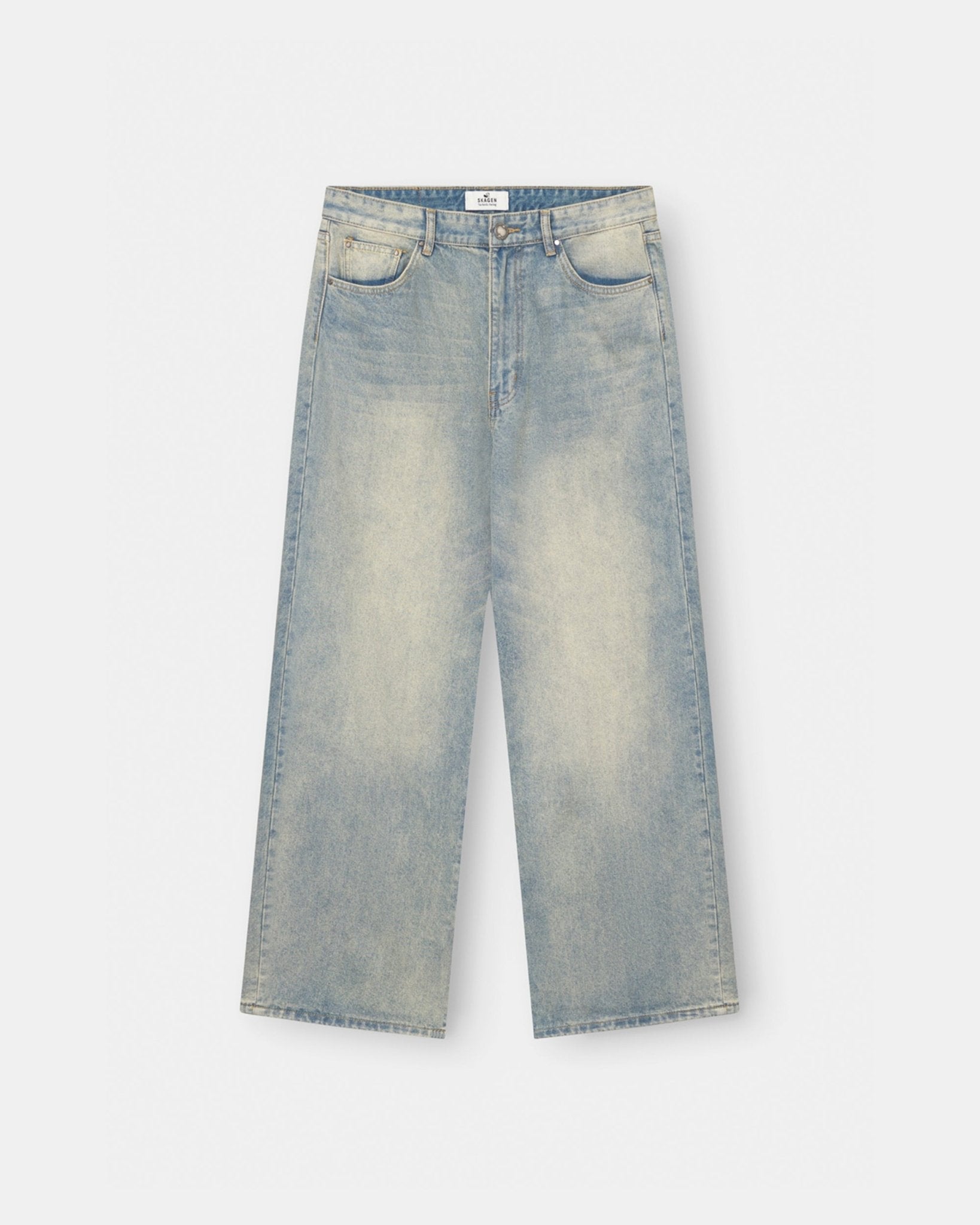 Extra baggy Denim Jeans Light blue vintage wash
