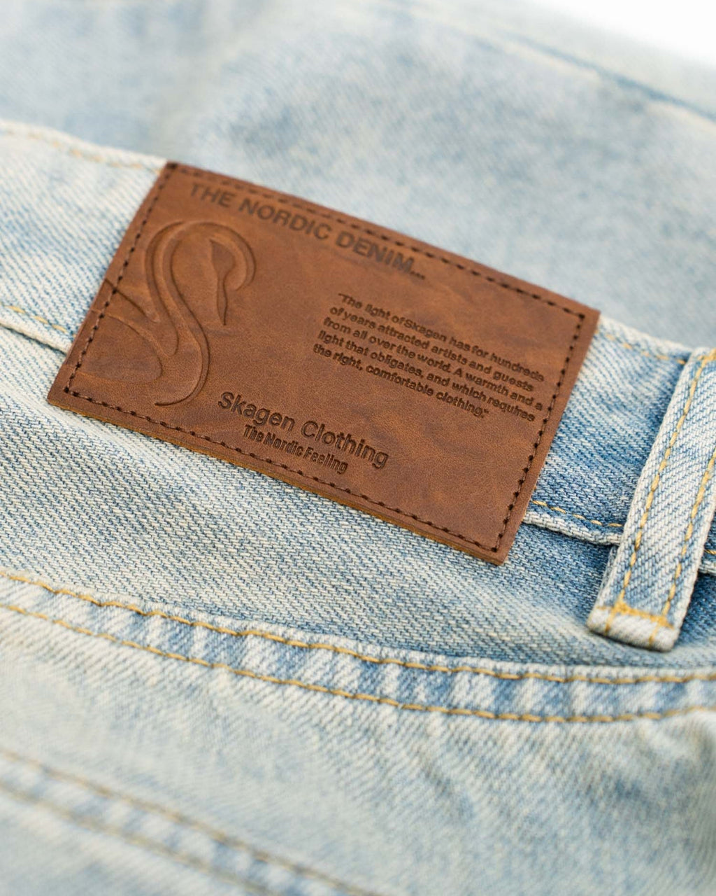 Extra baggy Denim Jeans Light blue vintage wash