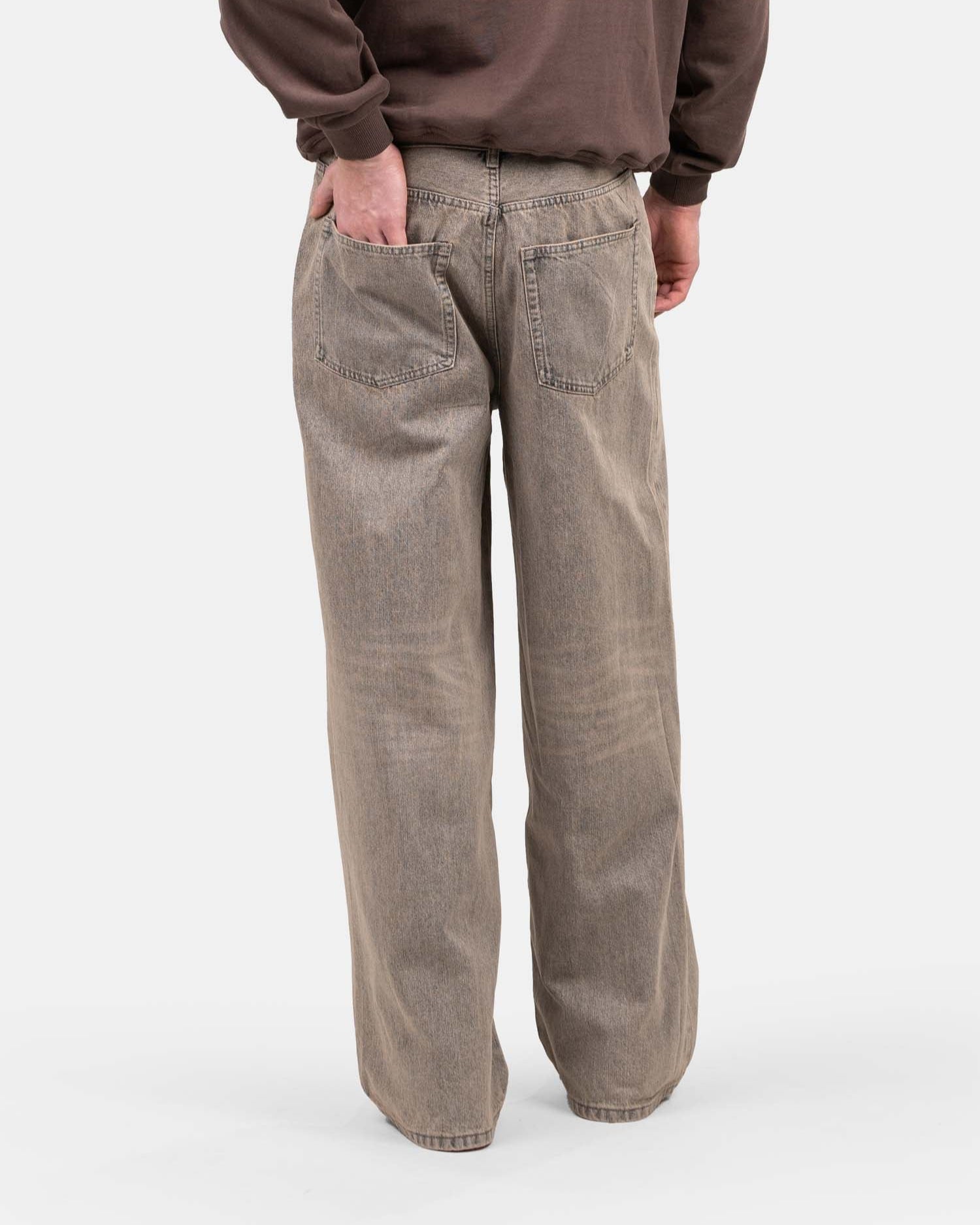 Extra baggy Denim Jeans Rose Vintage Wash