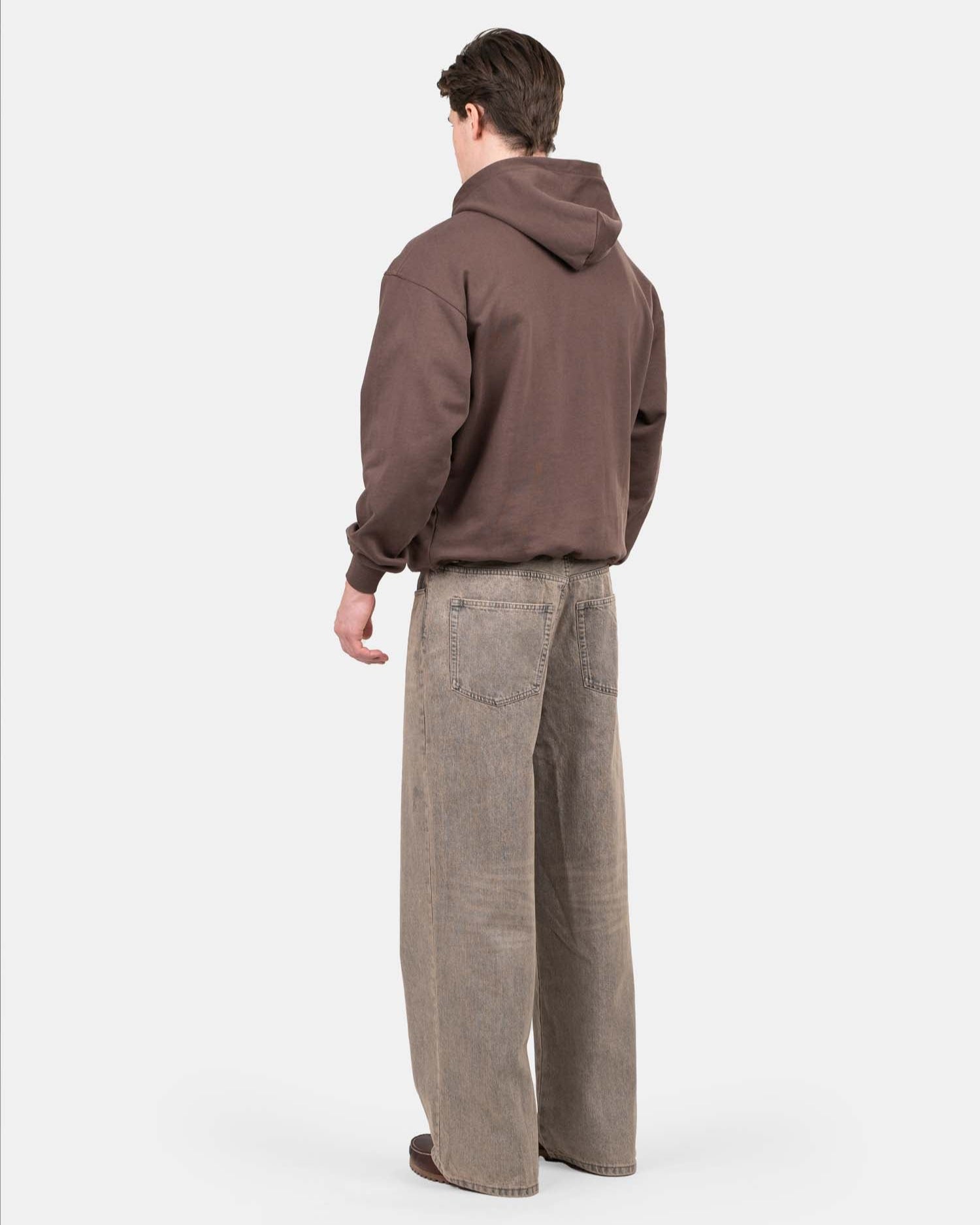 Extra baggy Denim Jeans Rose Vintage Wash