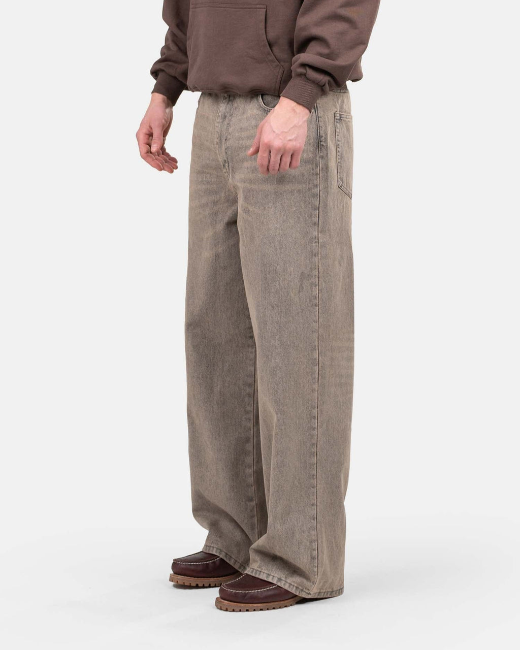 Extra baggy Denim Jeans Rose Vintage Wash
