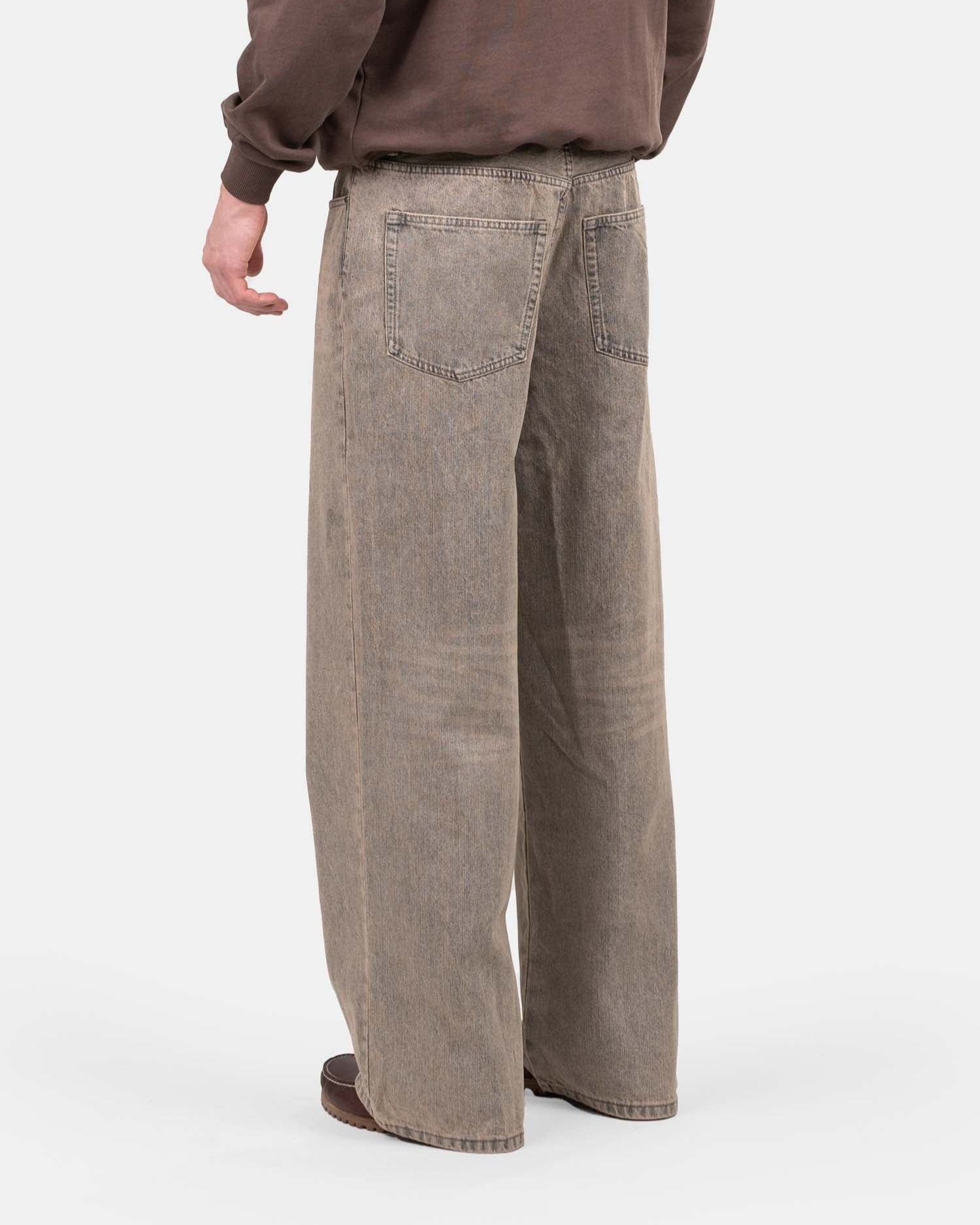 Extra baggy Denim Jeans Rose Vintage Wash