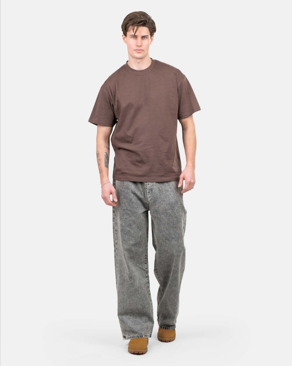 Extra baggy Denim Jeans Washed Grey