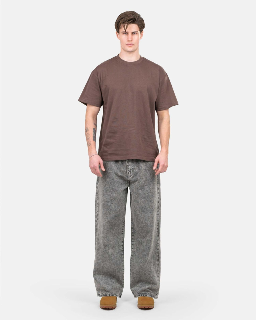 Extra baggy Denim Jeans Washed Grey