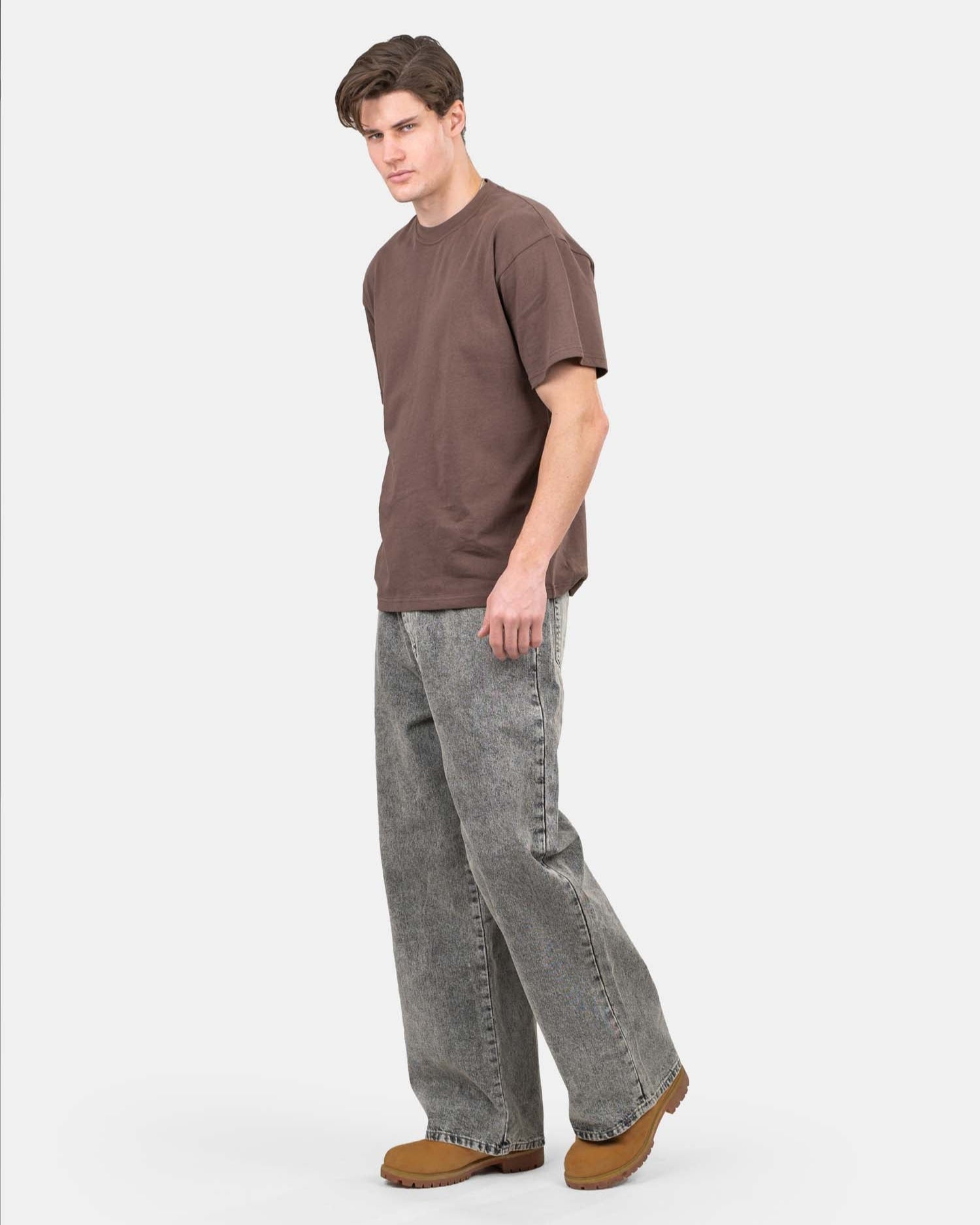 Extra baggy Denim Jeans Washed Grey