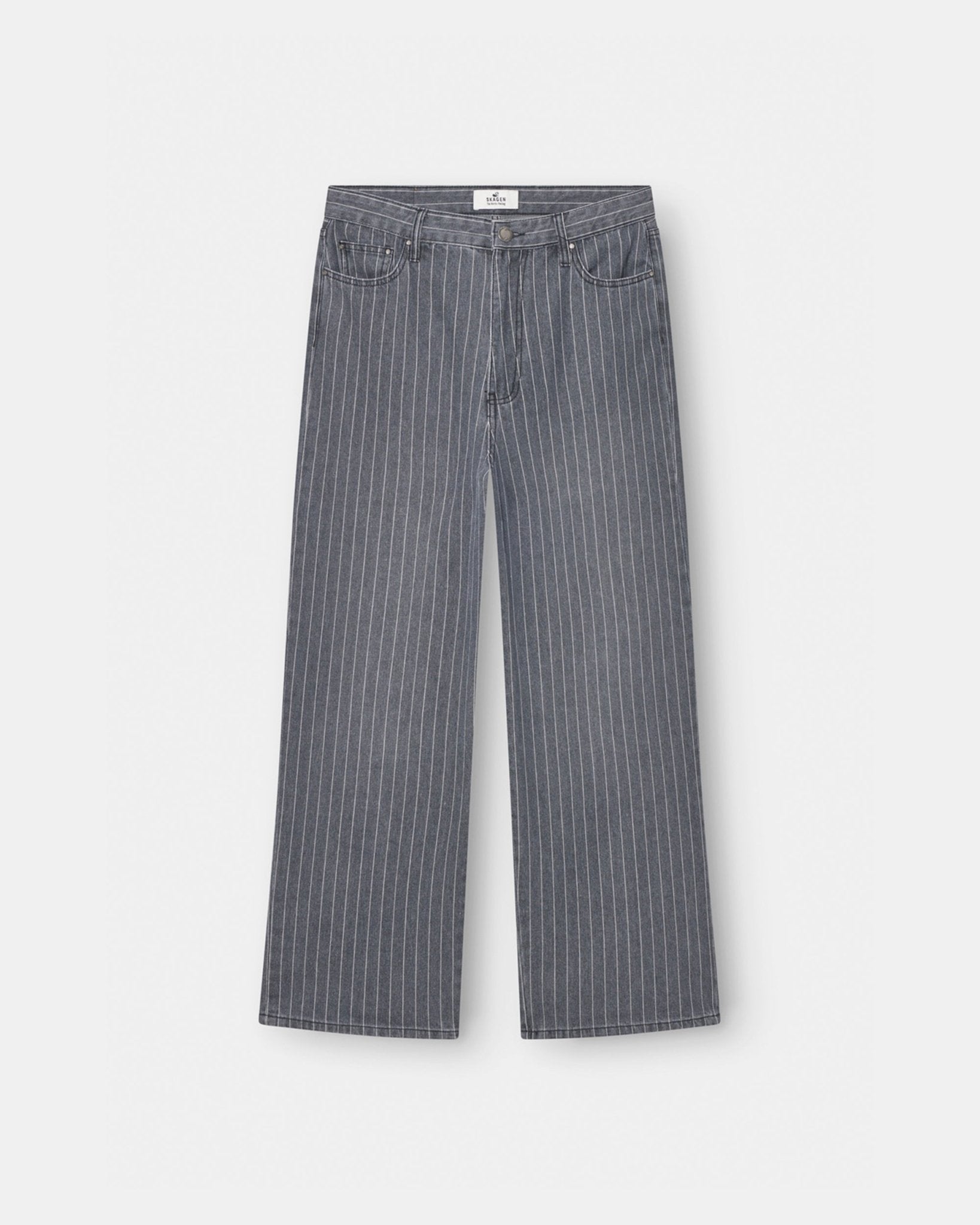 Extra baggy Denim Washed Pinstripe