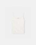 Strap Pointelle Top White