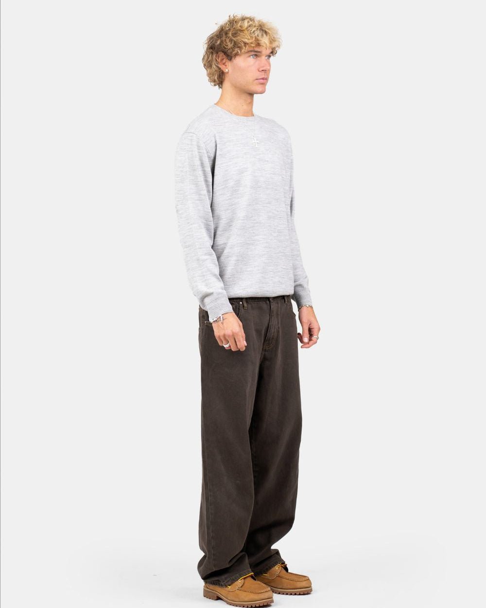 Striktrøje Grå