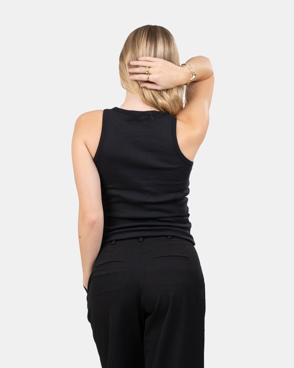 Tank Top Sort Dame