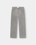 Textured Denim Jeans Grey